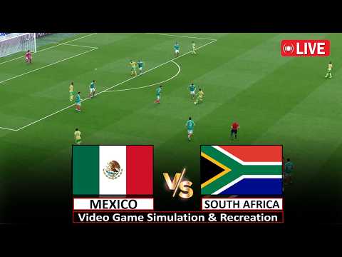 🔴Live : Mexico vs South Africa I FIFA 2026 I Full Match Live Streaming Today I Pes 21 Simulation