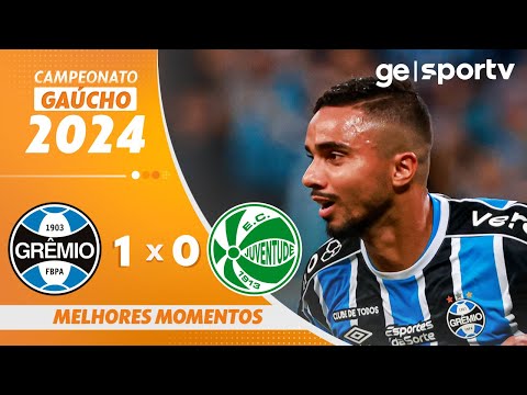 Gols e lances de Grêmio x Juventude-RS