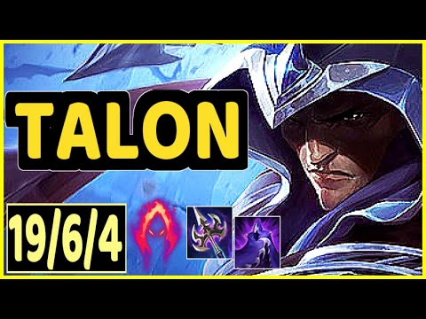 TALON VS HECARIM - 19/6/4 KDA JUNGLE GAMEPLAY EMERALD IV