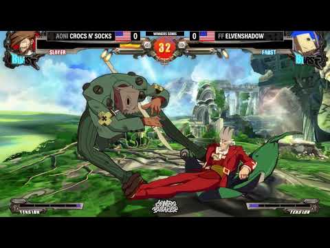 Crocs N' Socks (Slayer) vs ElvenShadow (Faust) - Combo Breaker 2022 GGXRD Winners Semis