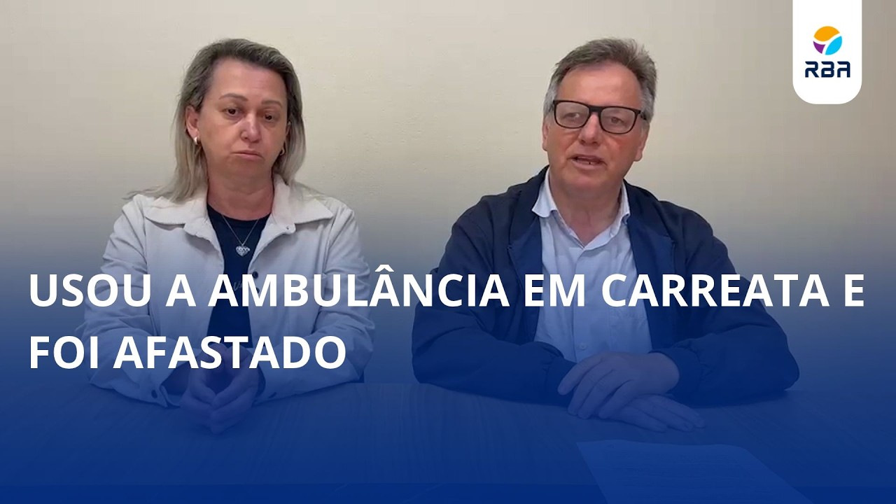 Usou a ambulância em carreata. Servidor da prefeitura de Vidal Ramos é afastado