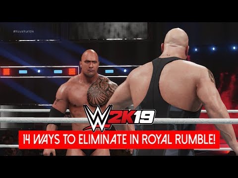 14 Ways to Eliminate! - WWE 2K19 ROYAL RUMBLE