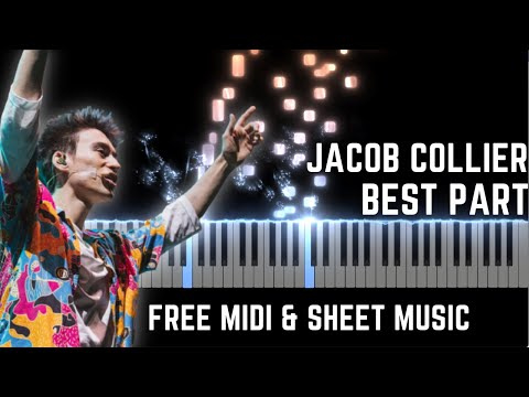 Jacob Collier - Best Part | Piano Tutorial [FREE MIDI & SHEET MUSIC]