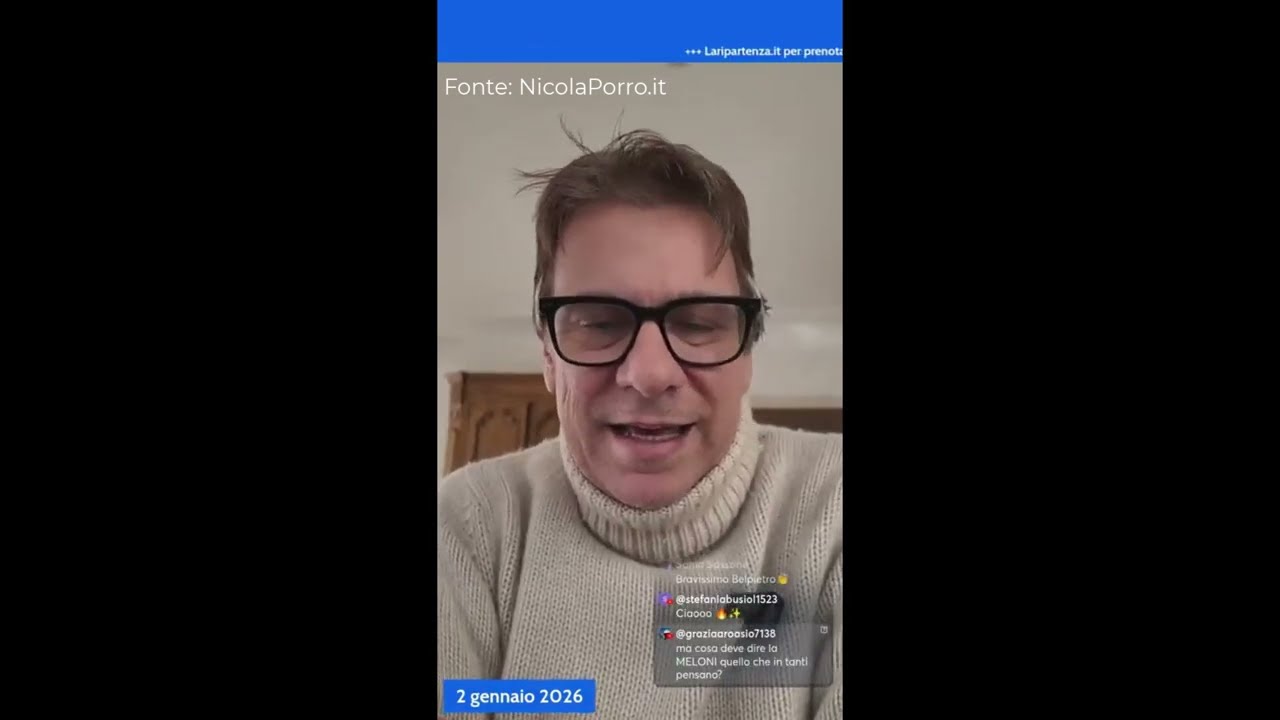 NICOLA PORRO: "AVETE VISTO? ALLUCINANTE, IL SINDACO MANDANI PIZZICATO"