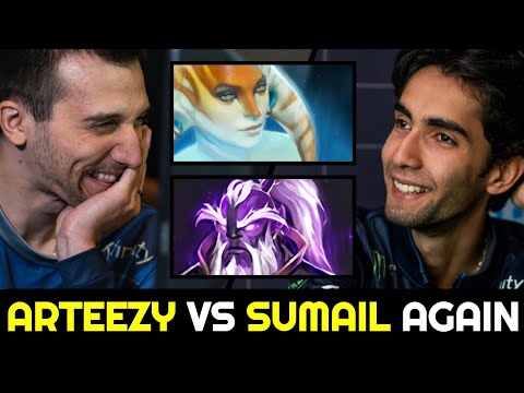 ARTEEZY vs SUMAIL again — Naga Siren vs Void Spirit 7.29 Dota 2