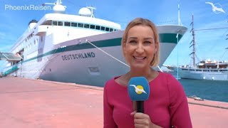 MS Deutschland: Schiffsrundgang & Kreuzfahrt-Stopp in Sevilla & Lissabon MS Deutschland: Schiffsrundgang & Kreuzfahrt-Stopp in Sevilla & Lissabon