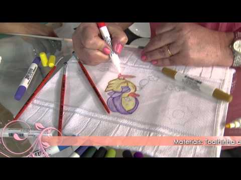 Faça lindas pinturas em tecido com canetinha!