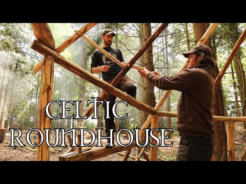 Building A Celtic Roundhouse with TA OUTDOORS—Using Basic Hand Tools (Ep.4) - Bushcraft Project