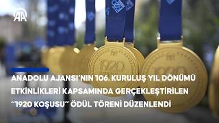Anadolu Ajansı "1920 Koşusu" ödül töreni düzenlendi