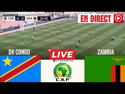 🔴 Match du jour EN DIRECT : RD Congo vs Zambie | Championnat d’Afrique 2025
