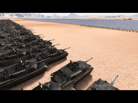 2.000 M1A2 ABRAMS vs 100.000 ROBO SOLDIERS | Ultimate Epic Battle Simulator 2