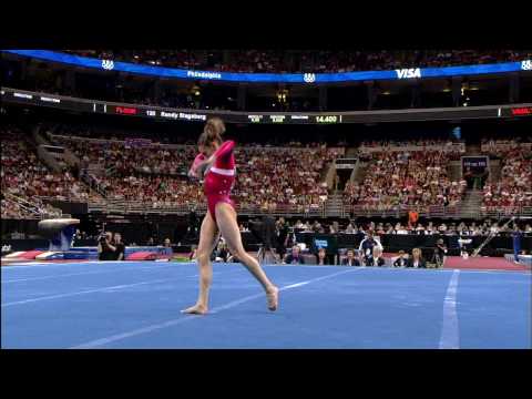 Mattie Larson - Floor Exercise - 2008 Olympic Trials - Day 2