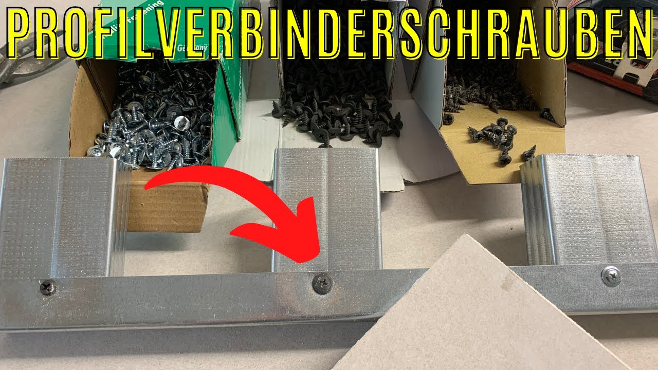 how to: welche Profilverbinderschraube und die richtige Anwendung für CD Deckenprofile - Drywall DIY