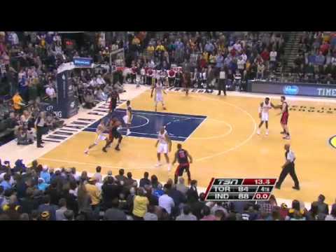 Ridiculous Rudy Rocker | Raptors vs Pacers  | Feb 8, 2013
