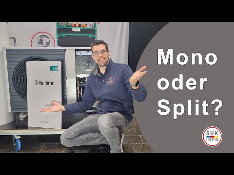 Comparison of monoblock or split heat pumps