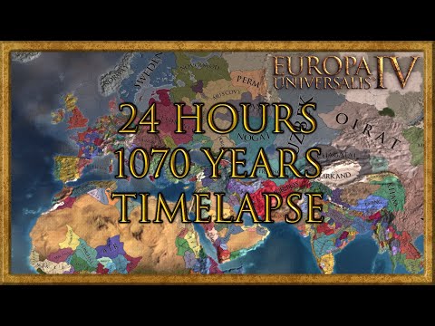 EU4 left running for 24 hours straight! - [AI only Timelapse]