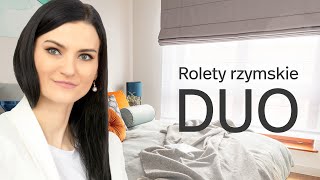 Roleta rzymska DUO - alternatywa dla firan i zasłon! Dekoria.pl