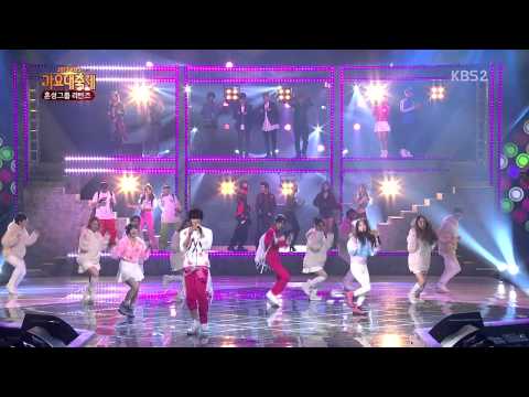 [131227] B1A4 & SECRET - Bbuyo Bbuyo @ KBS Music Festival