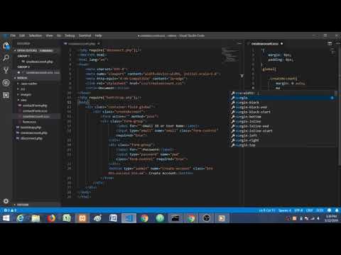 Create Account Using PHP PDO Part 1