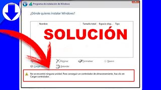 🛑 NO SE ENCONTRO NINGUNA UNIDAD, CONSEGUIR CONTROLADOR WINDOWS -  SOLUCIÓN ✅