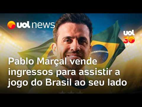 Pablo Marçal vende ingressos a R$ 497 para assistir a jogo do Brasil ao seu lado