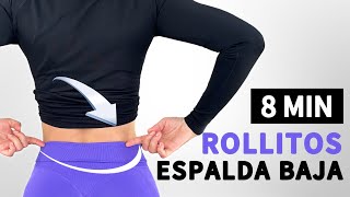RUTINA para REDUCIR GRASA de Espalda Baja y Cintura | ELIMINA ROLLITOS REBELDES EN 8 MINUTOS