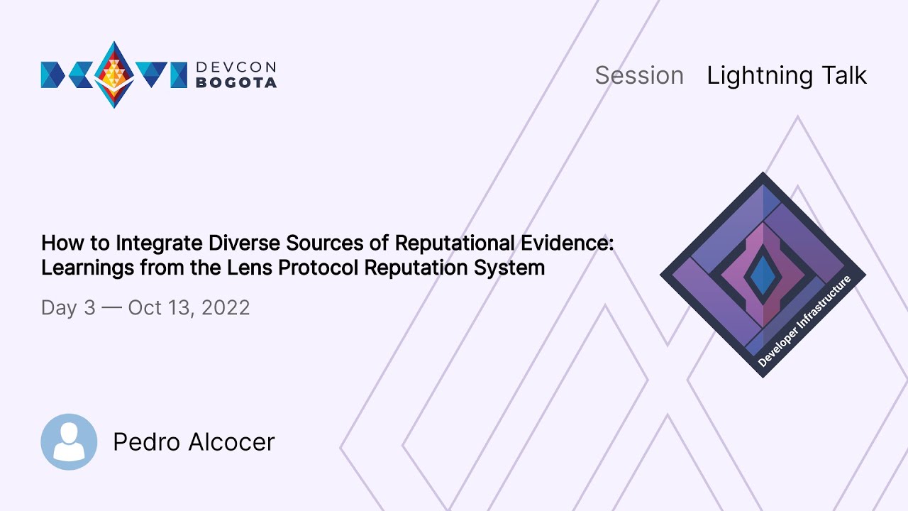 How to Integrate Diverse Sources of Reputational Evidence: Learnings from the Lens Protocol Reputation System preview