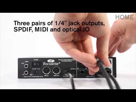 VG+ FOCUSRITE SAFFIRE PRO 24 - FIREWIRE AUDIO INTERFACE ..2 FOCUSRITE PRES + ADAT image 16