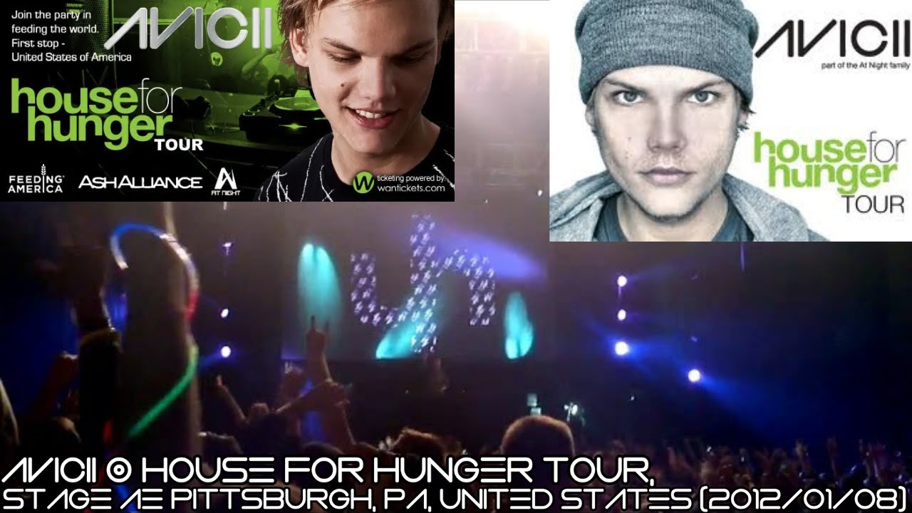 Avicii @ House For Hunger Tour, STAGE AE Pittsburgh, PA, United States (2012/01/08)