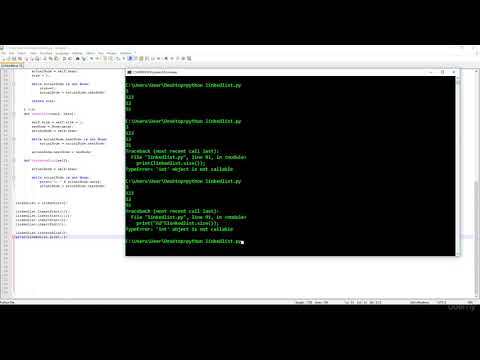Algorithm And Data Structure In Python 15 Linked List Implementation Iv Testing