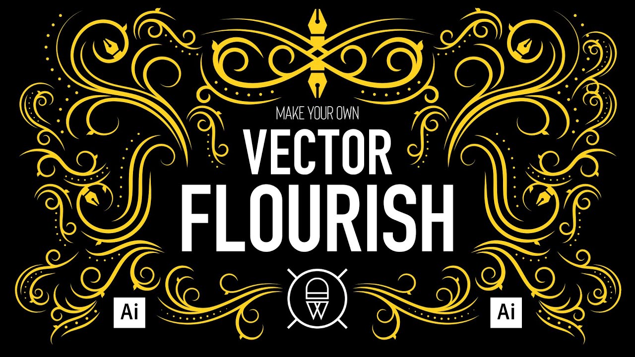 How to create ornamental vector flourishes in Adobe Illustrator