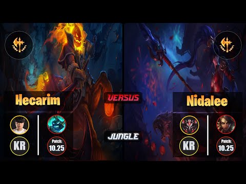 Clid HECARIM (Jungle) [Conqueror] VS NIDALEE - Grandmaster KR Patch 10.25