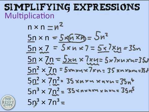 Simplifying with one variable - multiplication