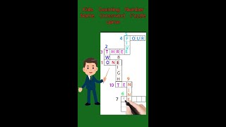 Counting crossword puzzle | Spelling Puzzle | Game |Counting 1 to 10 | Counting, Counting 1 to 100 |