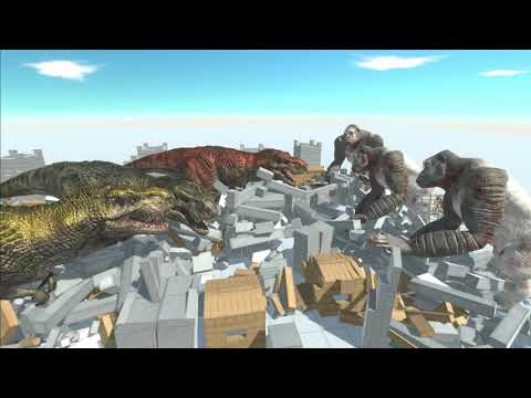 Tyrannosaurus VS KONG  - Animal Revolt Battle Simulator