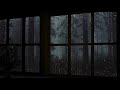 Rain On Window with Thunder Sounds - Rain in Forest at Night - 10 Hours