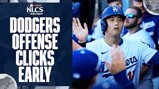 Shohei Ohtani's leadoff triple and Mookie Betts' double has the Dodgers cooking early 😤 | 大谷翔平 ハイライト