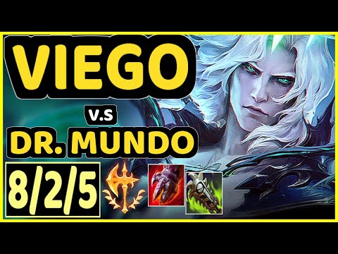 NOMANZ (VIEGO) vs DR. MUNDO - 8/2/5 KDA TOP GAMEPLAY - EUW Ranked MASTER