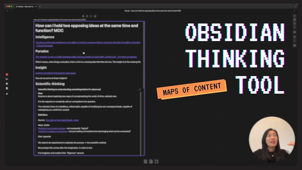 Maps of Content - Organize and Think with MOCs 💭