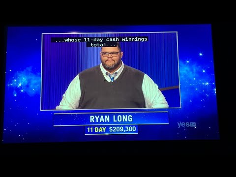 Jeopardy, intro - Ryan Long DAY 12 (5/30/22)