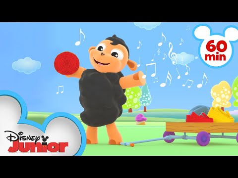 Wheels on the Bus and More 🐮 | Kids Songs and Nursery Rhymes 🎶 | @disneyjr
