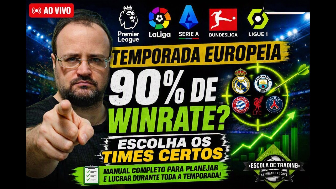 TRADING ESPORTIVO: O Guia Definitivo da Temporada Europeia | Winrate de 90% Começa Aqui!