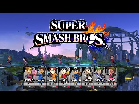 [SSB4 WiiU Highlights] Master CPU Battle - Mii Fighter Tournament!