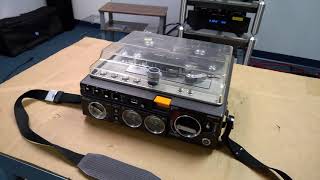 Video thumbnail for Sony TC-510-2 Running off battery pack by Fox Bat