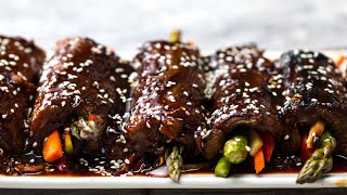 Teriyaki Steak Roll-Ups