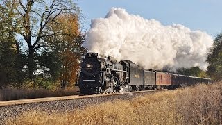 preview picture of video 'Wabash Cannonball, NKP765 Sunday Evening Return'