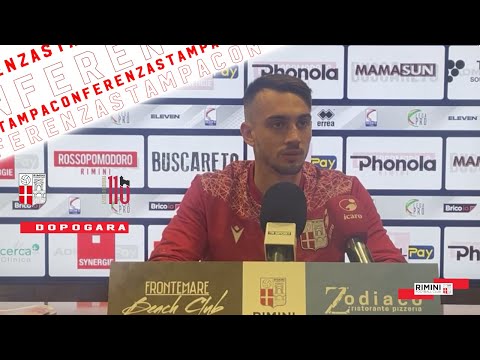 Rimini FC - Pontedera, Zaccagno: "Con Nicastro è stata una bella sfida ci siamo fatti i complimenti"