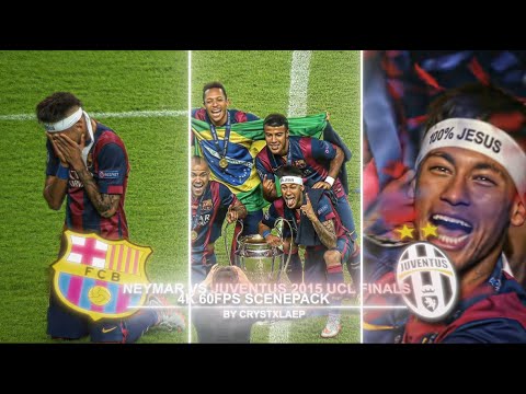 Neymar VS Juventus 2015 UCL Finals 4K 60FPS Scenepack / ● (TOPAZ NO AE CC)