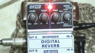 Video thumbnail for DR100 BEHRINGER - DIGITAL REVERB PEDAL by Chris Quimelli