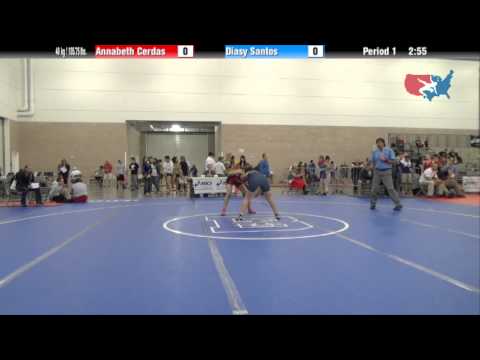 FILA Junior 48 kg / 105.75 lbs. - Annabeth Cerdas vs. Diasy Santos